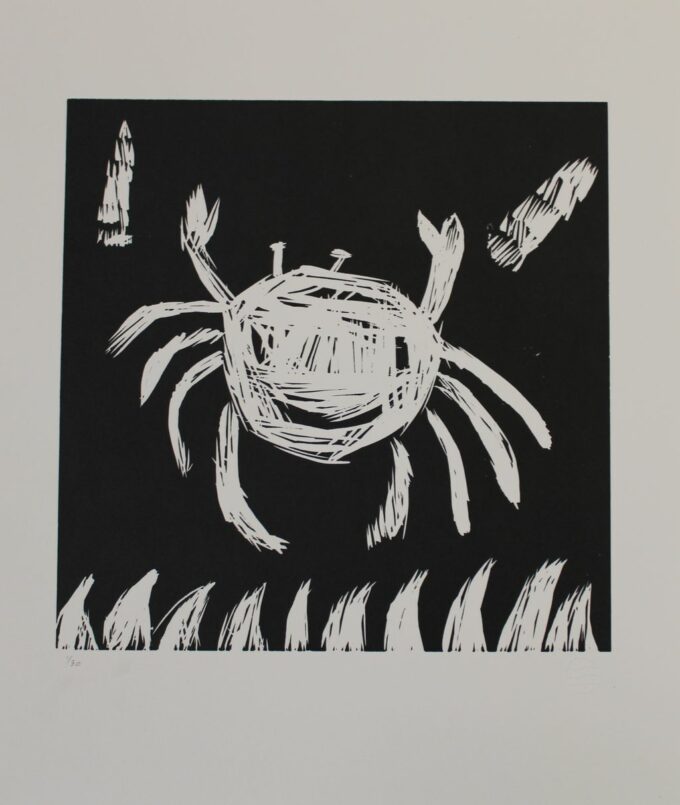 35-25 - <i>Crab in Black & White</i> - Rhoda Hammer