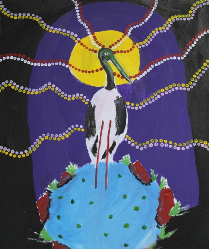 35-23 - <i>Jabiru Wading</i> - Margaret Allwood