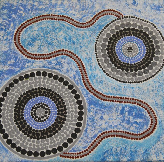 58-23 - <i>String Bag carried by Mermaids</i> - Annie  Roberts